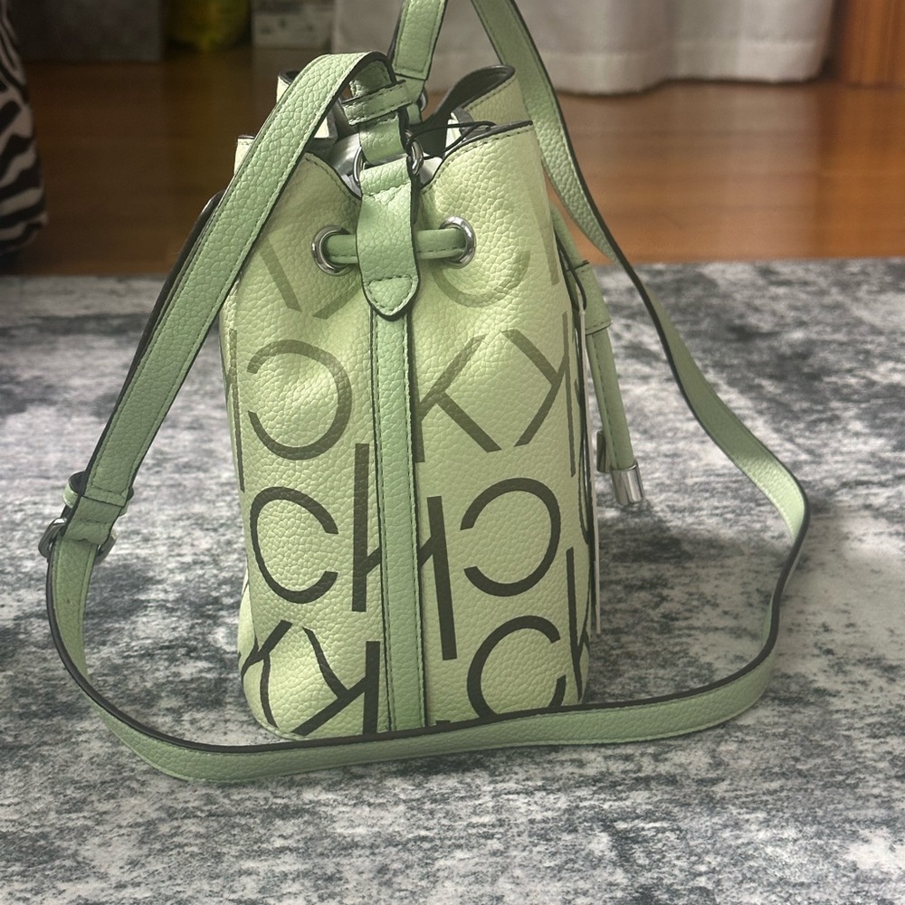 Calvin Klein Light Green Crossbody Bag